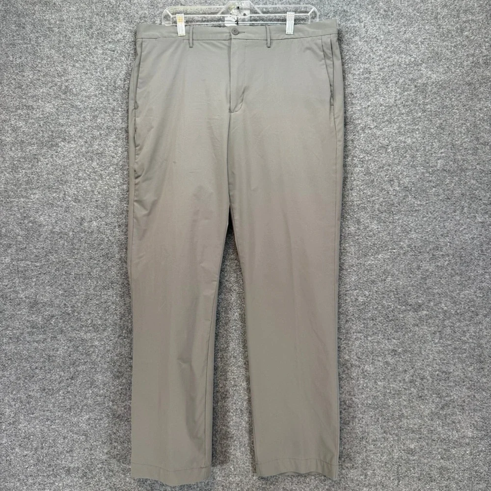 Polo‎ Ralph Lauren Pants Mens 36x32 Gray Performance Chinos Straight Fit Golf